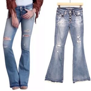 American Eagle Distressed Boho Artist 